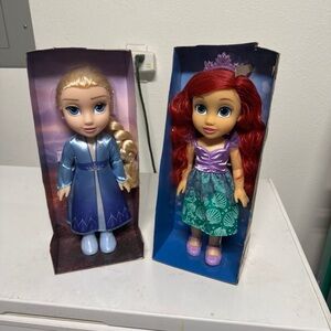 Disney brand new little mermaid and frozen dolls full sized new